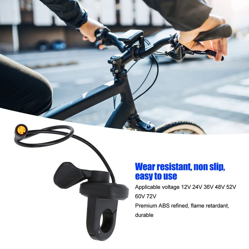 Electric Thumb Throttle Speed Control Finger Throttle Quick Release Thumb Accelerator BBS01 02 BBSHD Motor Black