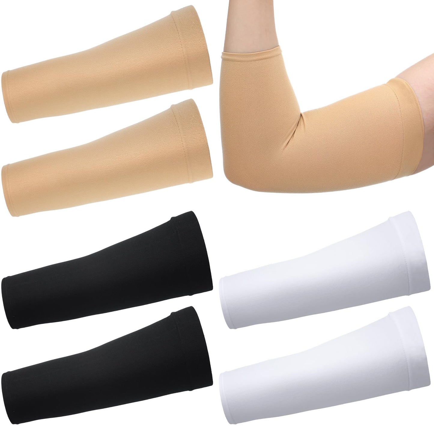 Vinsatin 6 Pcs Picc Line Sleeve for Upper Arm Fistula Dialysis Sleeve Cover One Size Fits Most Breathable Arm Cover Adult(Multicolor)