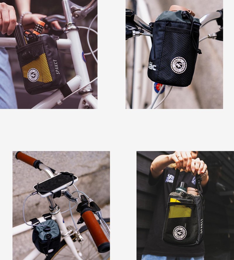 YSUJUAN Universal Bike Cup Holder Water Bottle Holder, Bike Handlebar Bag Stem Bag Feed Bag, Easy Install Stable Cycling Accessories for Adults Kids, Fit Bike Scooter Ebike(black)