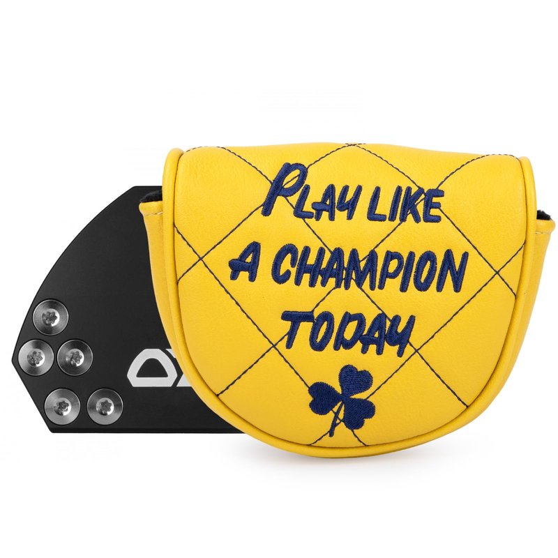 Golf Headcovers Play Like A Champion Today Golf Club Head Covers Advanced Embroidery Premium Leather Driver Headcovers Fairway Covers Hybrid Cover Mallet Putter for OZ1(for OZ1 Mallet Putter(1pcs))