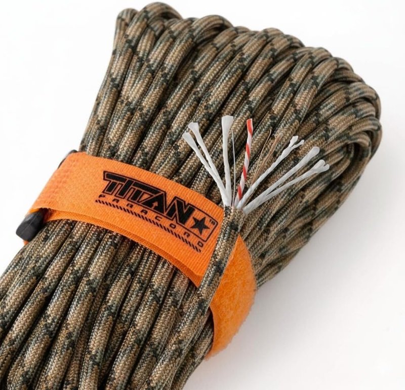 Patented Paracord 550 - Heavy Duty 620LB Strength Survival Cord for Camping & Outdoors | 25ft, 100ft, 500ft Options