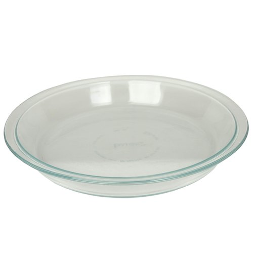 World Kitchen Pyrex Glass Bakeware Pie Plate 9" x 1.2" (Pack of 3), 9", Clear