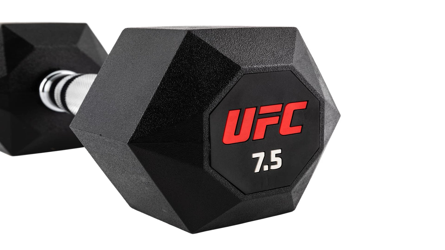 UFC Octagon Dumbbells -7.5kg Pair (15lb) Exercise Home Gym Equipment