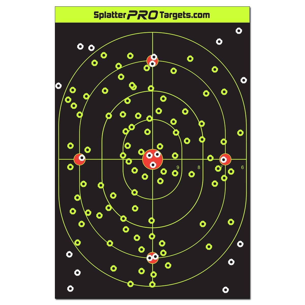 12x18 Splatter Targets. Shots Burst with a Bright Splatter Upon Impact. Instantly See Your Shots. (10)