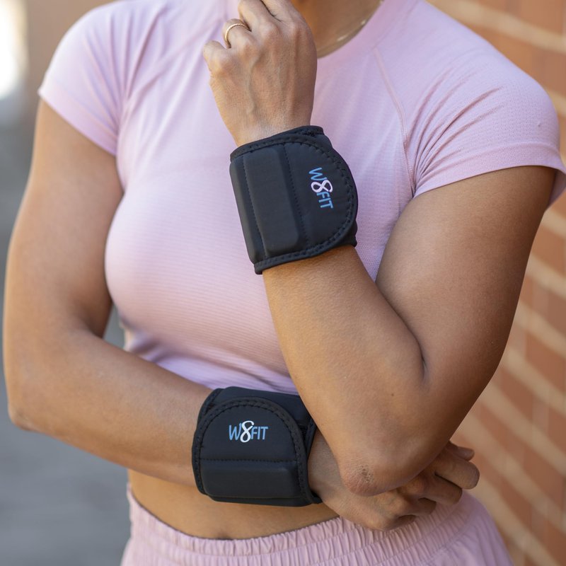 W8FIT Adjustable Wearable Wrist Arm Weights for Walking, Fitness, and Physical Therapy (3 LBS SET 1.5 LBS each) MEDIUM