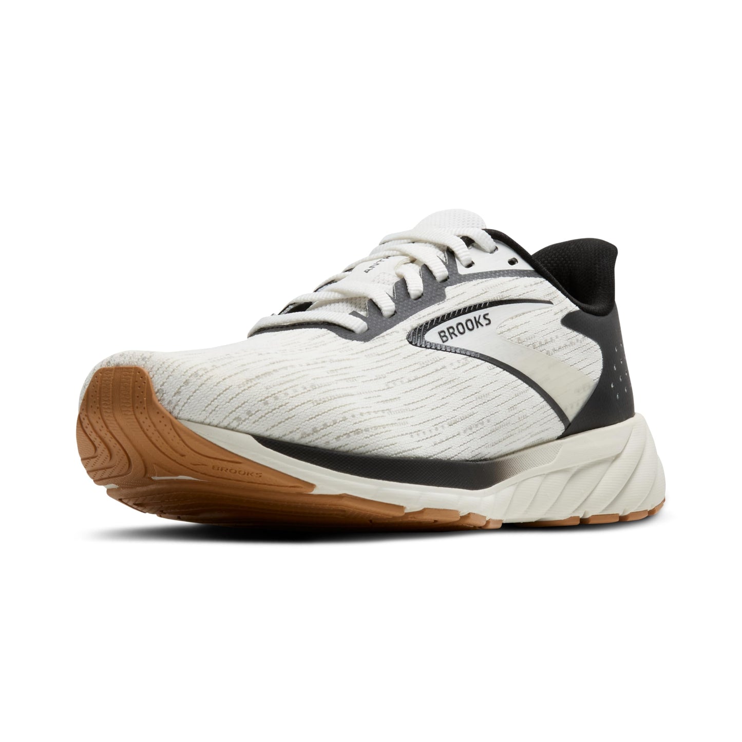 Brooks Women’s Anthem 7 Neutral Running Shoe - White/Black/Tan - 8 Medium