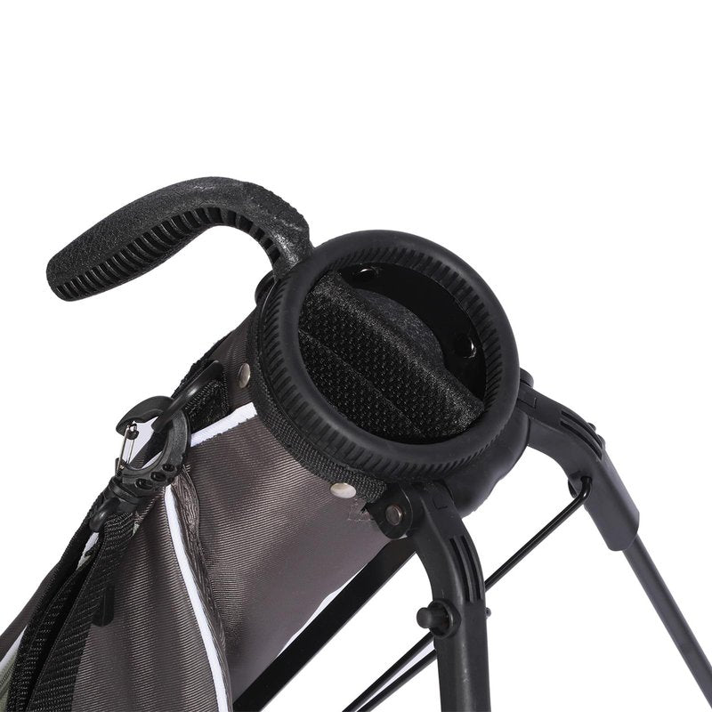 T WINSOLOGY Small Golf Bags for Men Golf Stand Bag Lightweight Golf Easy Carry Bag with Strap and Stand for The Driving Range, Par 3 and Executive Courses Golf Bags for Men or Women. (Grey/Wasabi)