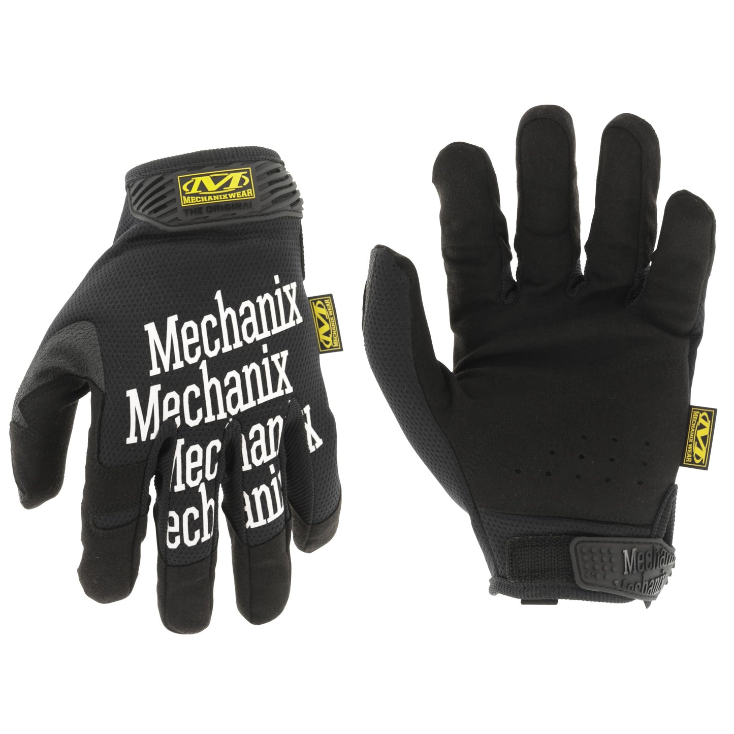 Mechanix Wear Original Work Gloves - Multi-Purpose Outdoor Work Gloves - Secure Fit - Durable & Machine Washable - Breathable & Comfortable - Large - Black