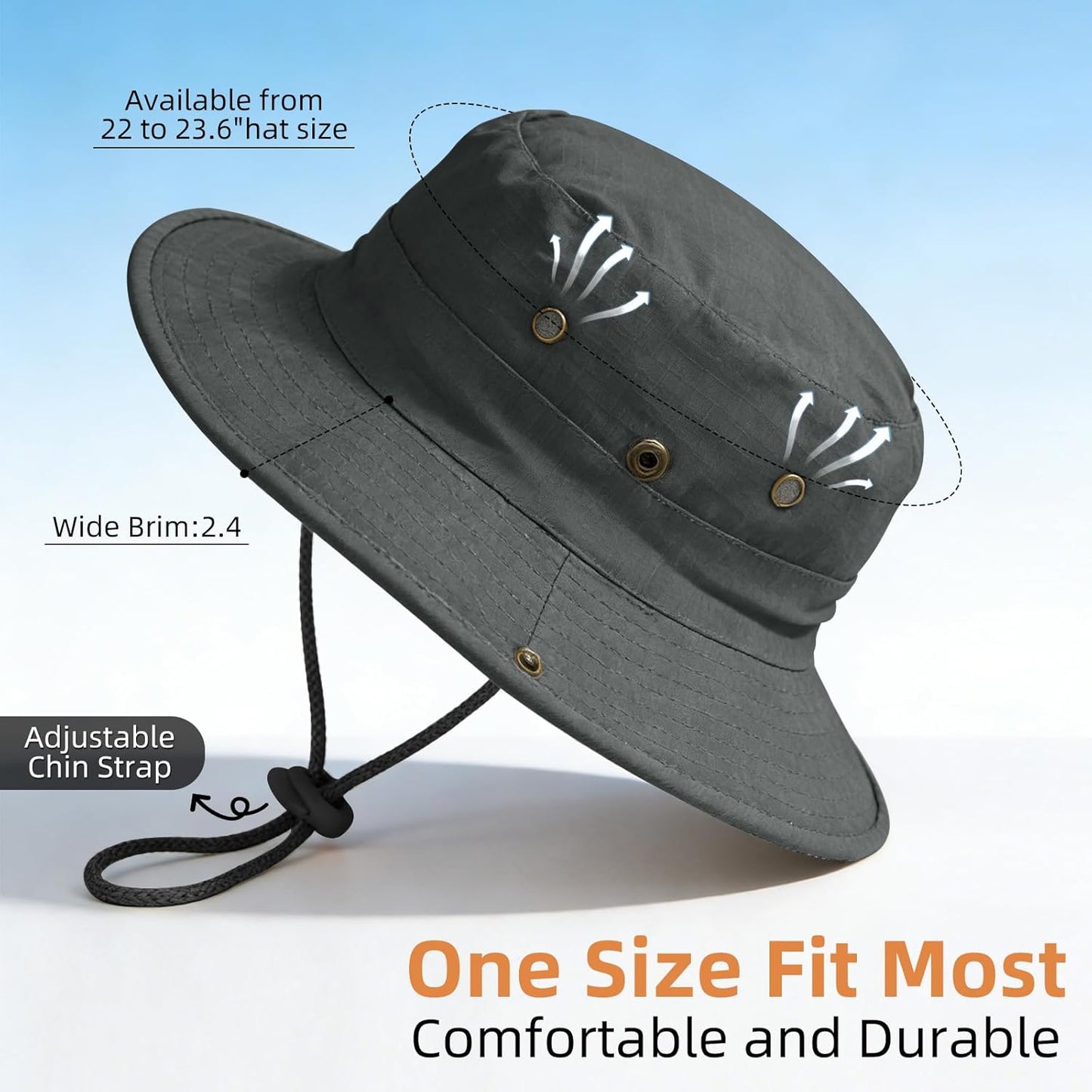 Sun Hats - Foldable Boonie Hat with UPF 50+ Protection for Fishing, Hiking, Beach | Unisex