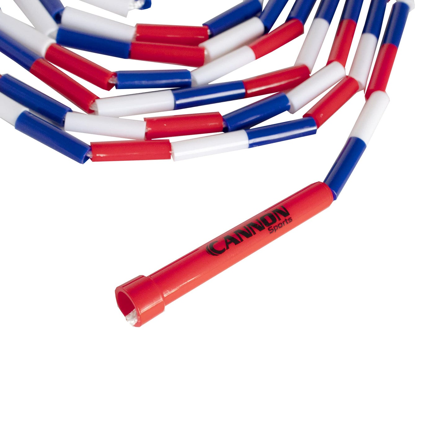 Cannon Sports Segmented Jump Ropes for Indoor and Outdoor Fitness (16 Feet - Red/White/Blue)