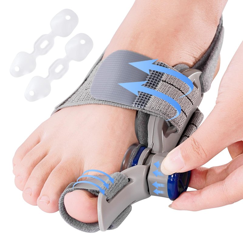 Bunion Corrector for Women Men, Adjustable Big Toe Straightener Bunion Fix, Bunions Splint Brace with Non Slip Separators, Treatremedy Alignment Correction for Hallux Valgus Foot Pain Relief