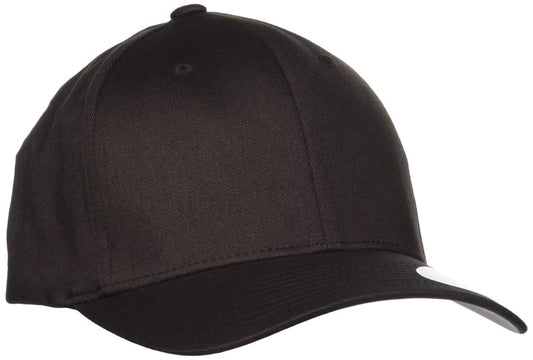 Flexfit Men's Wooly Combed Twill Fitted Baseball Cap, Brown, Large-X-Large