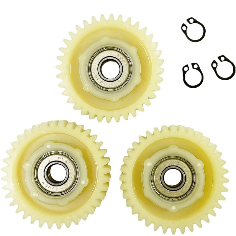 Planetary Gear E-Bike Motor Gear 47.5x13.5mm Planetary Gear Set 36 Teeth Nylon Gear with 8mm Bearings Compatible with Bafang 500W-750W Mid Drive Motors Replacement E-Bike 3Pcs (3 pcs Planetary Gear)