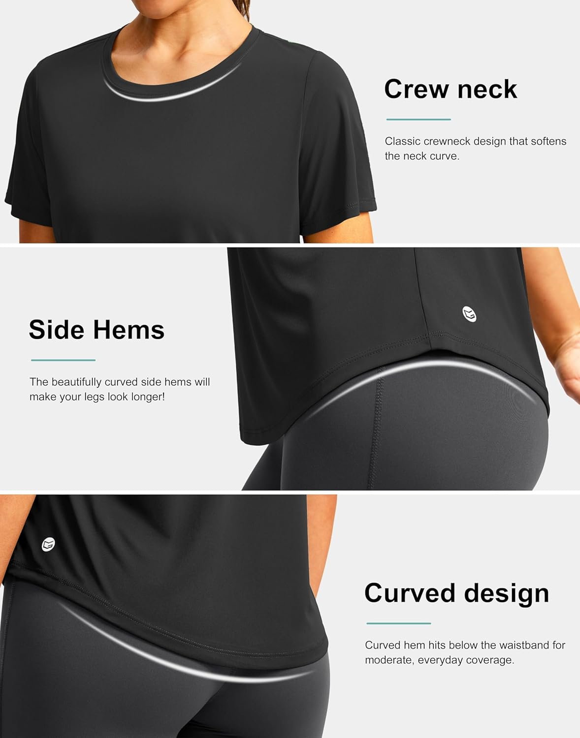Women's UPF 50+ Sun Protection Workout Shirts - Quick Dry, Breathable Gym & Hiking Tops