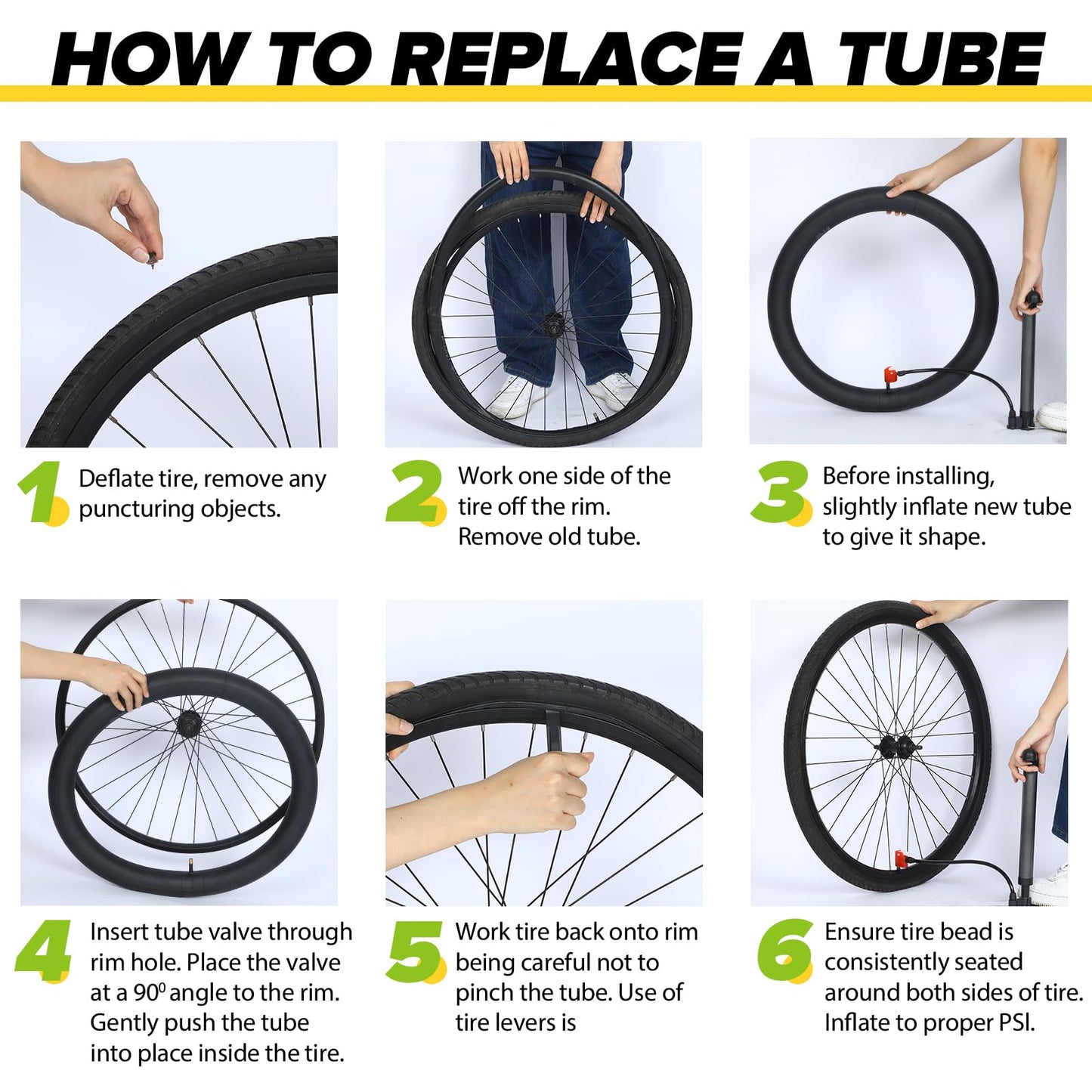 1 Pack 26x4 Fat Tire Tube with AV 32mm, 26x3.5-4.5 Fat Bike Tubes Heavy Duty with 1 Tire Lever, 26 x 4.0 Premium Butyl Rubber Bike Tube for Road/MTB/E Bike 26 x 3.50, 26 x 4.0, 26 x 4.5 by Hydencamm