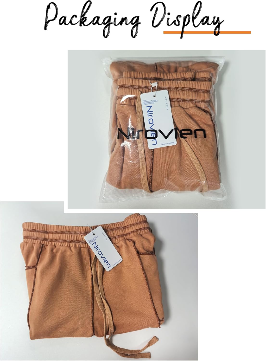 Womens High Waisted Barrel Sweatpants - Wide Leg Drawstring Lounge Pants | Baggy Fit