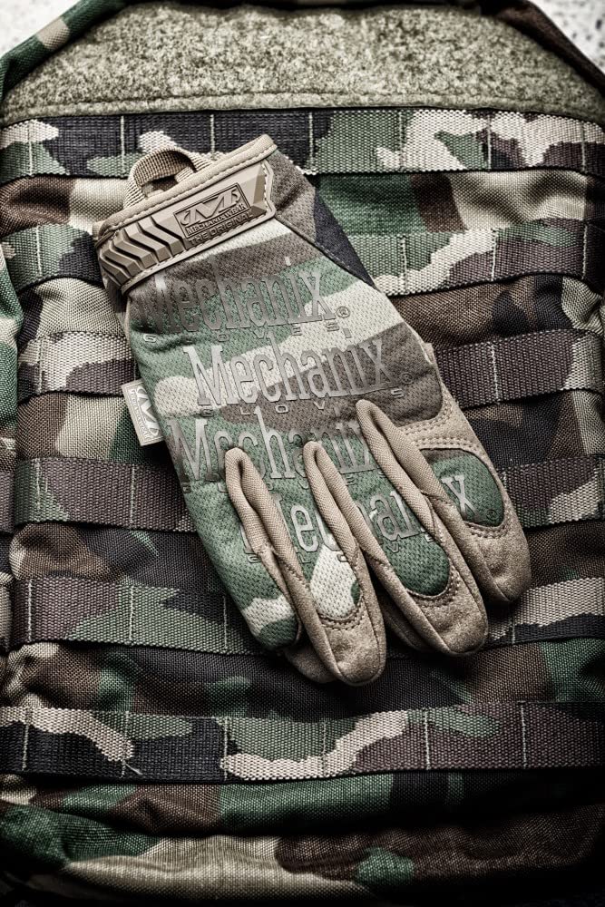 Mechanix Wear - Original Woodland Camo Tactical Gloves (X-Large, Camouflage)
