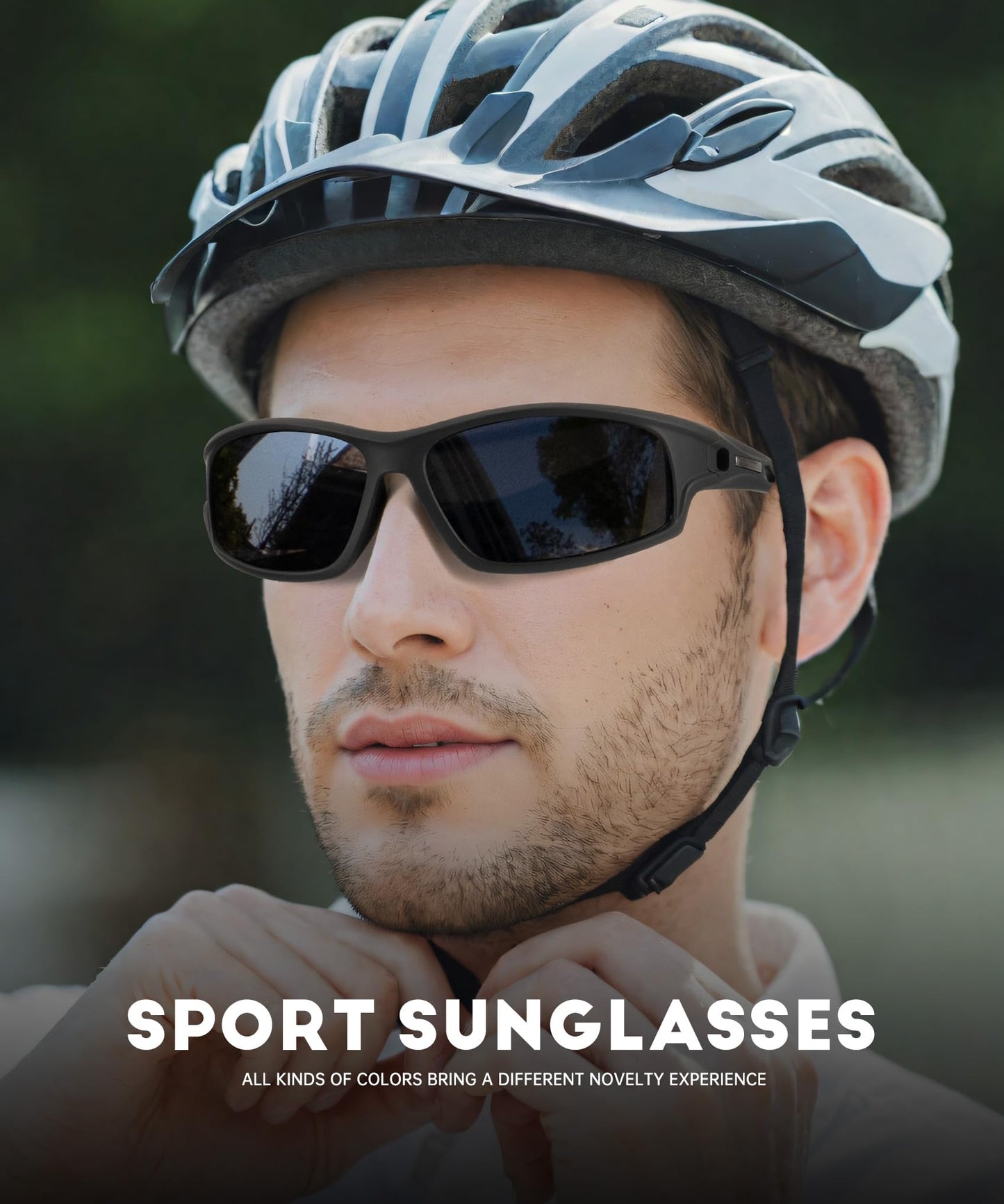 NSSIW Polarized Sunglasses-for-Men-Women Sports Mens-Sunglasses: Wrap Around Sun Glasses UV400 Running Fishing Golf 3 Packs