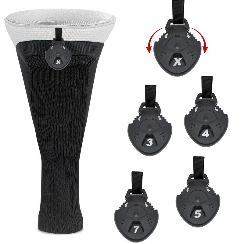 Wood Headcover Golf Club Covers -Driver Headcovers Nylon Head Covers, Designed to Fit All Woods - Golf Accessories,Suitable for Both Men and Women