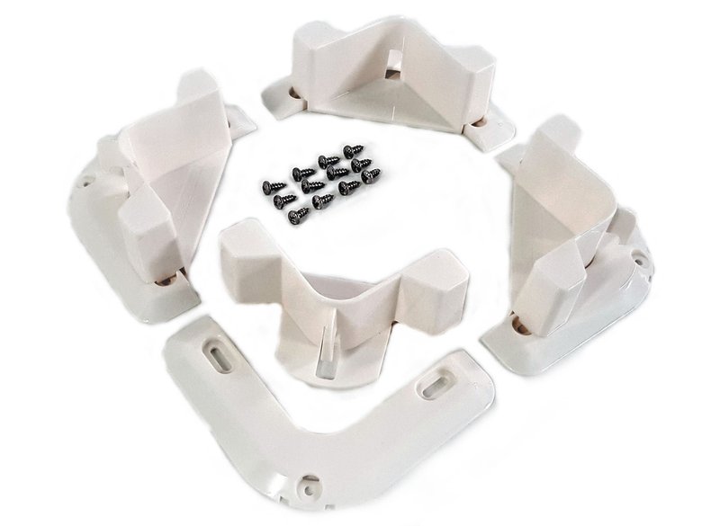 VersaChock Removable Cooler Mounting kit (White) Made in The USA