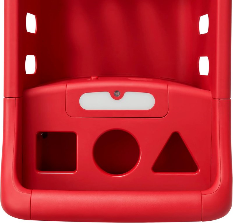 Interactive Baby Walker - Radio Flyer Scan & Sort Shopping Cart for Kids 1+ | Red with Lights & Play Food Items