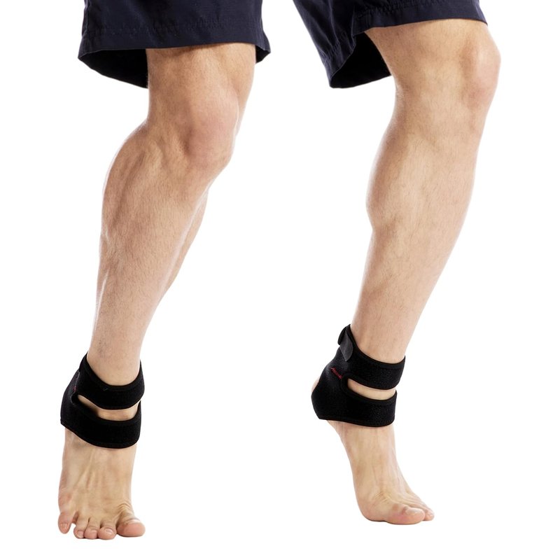 Ankle Brace Support - Adjustable Ankle Wraps for Sports Protection | Breathable Black, One Size, 2-Pack