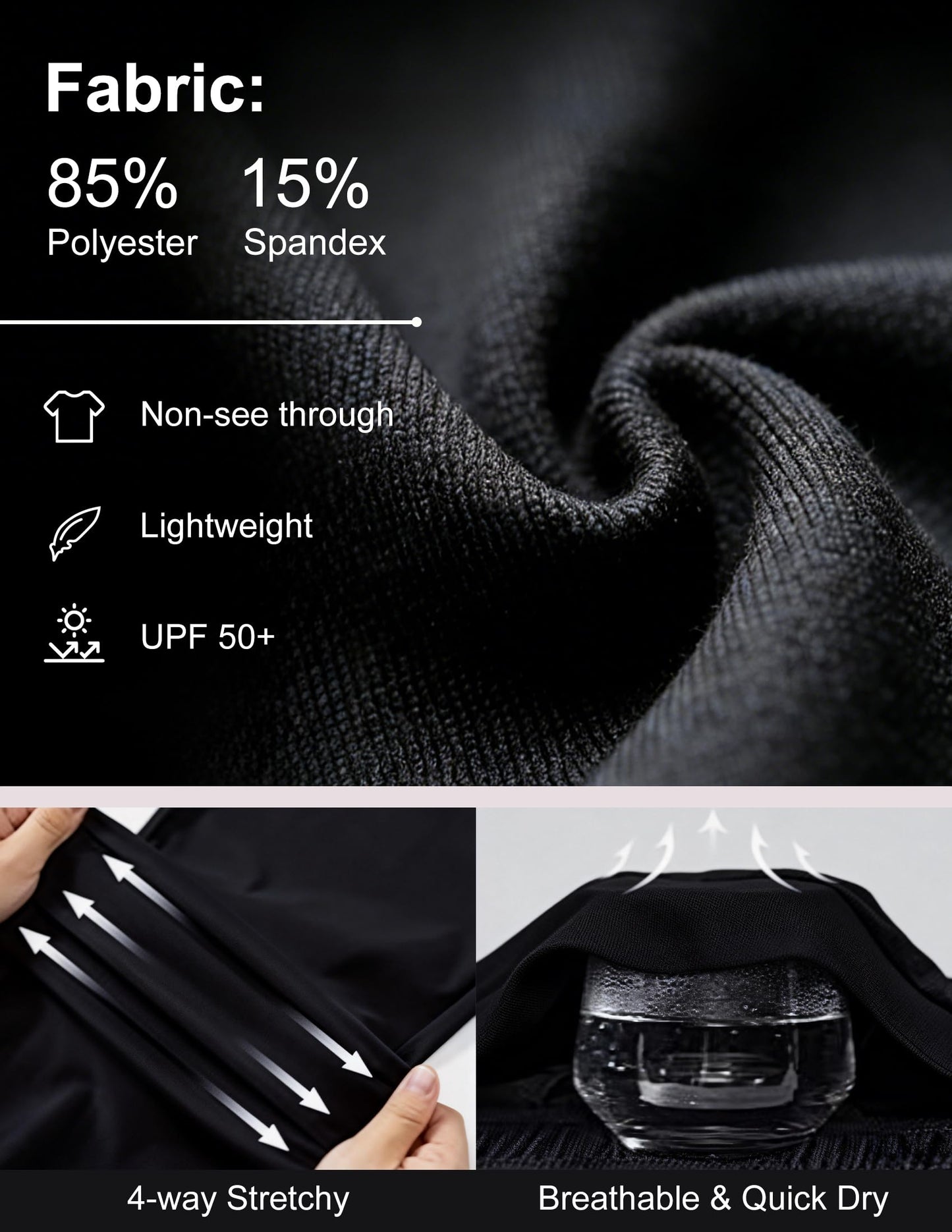Veldtholos 4 Pack Men's Compression Shirts Short Sleeve Cool Dry Workout T-Shirt Undershirt Rash Guard for Gym Running AM