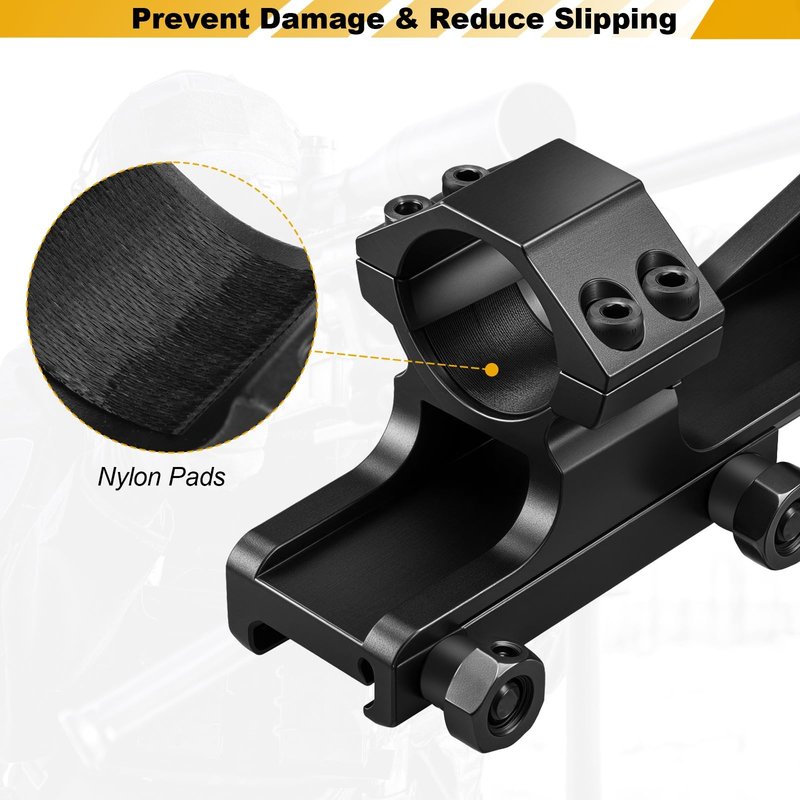 KKIKK 1 inch Scope Mount, 7075 Aviation Aluminum Sporting Optics, Cantilever Scope Mounts for Picatinny Rail