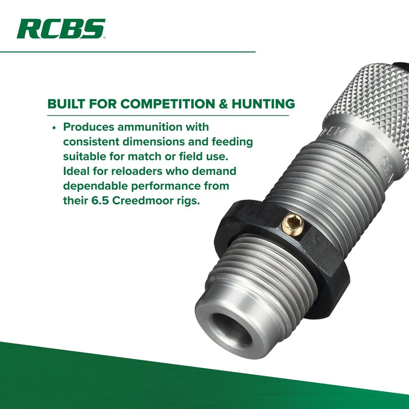 RCBS 32907 6.5 Creedmoor Sb T/C Die Set