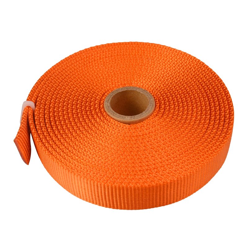 SEPEAK 1 inch Nylon Tubular Webbing, 20kN/4500 lbs, Heavy Duty Climbing Strap for Rescue, Outdoor Climbing, Firefighting, Rigging, Ziplining, Anchoring,Hanging,1pc,Orange,5 Yard