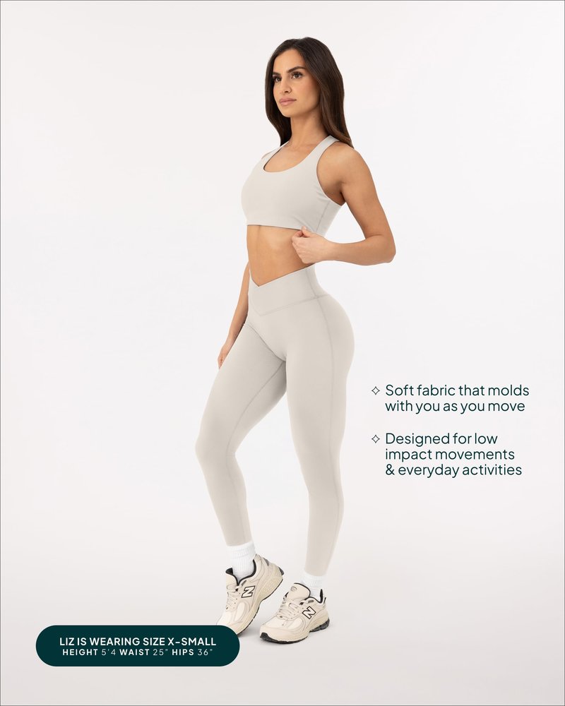 PAVOI ACTIVE Pilates Crossover Leggings for Women | Buttery Soft High Waisted V Cut Cross Waist Workout Yoga Pants | FlexFlow, Small, Moon