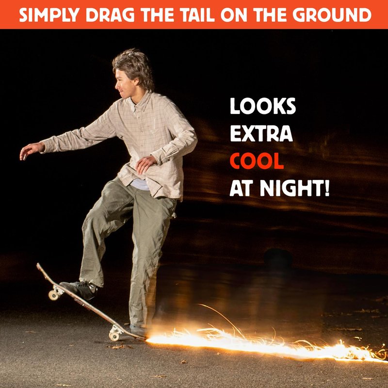 Tail Devil Skateboard Spark Plate - Sparks for Your Skateboard | Ultimate Skateboarder's Accessory | A Tail Plate Attachment for Cool Sparking Effect (1 Pack)