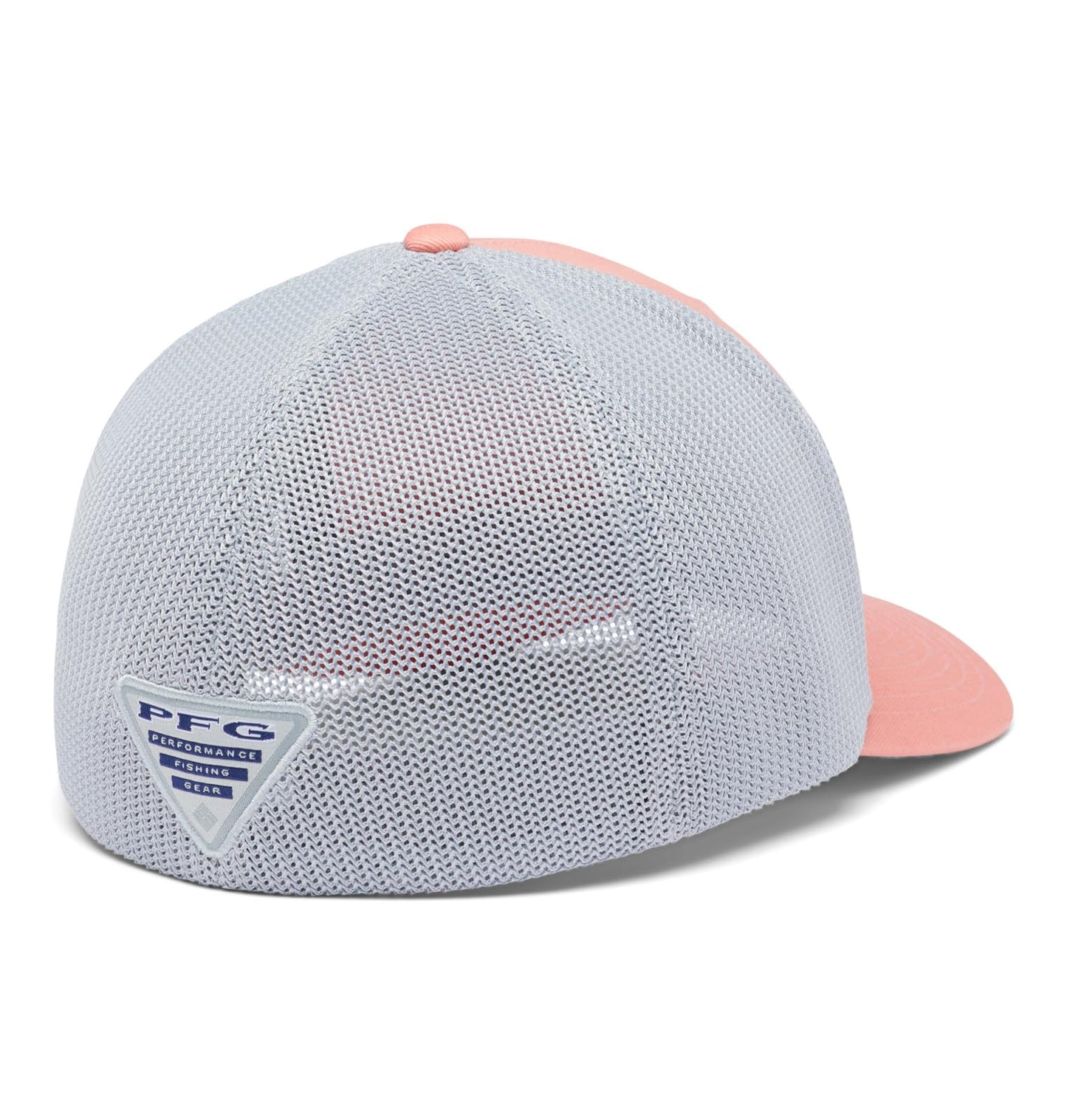 Columbia Unisex PFG Logo Mesh Ball Cap - High Crown, Beet, Large/X-Large
