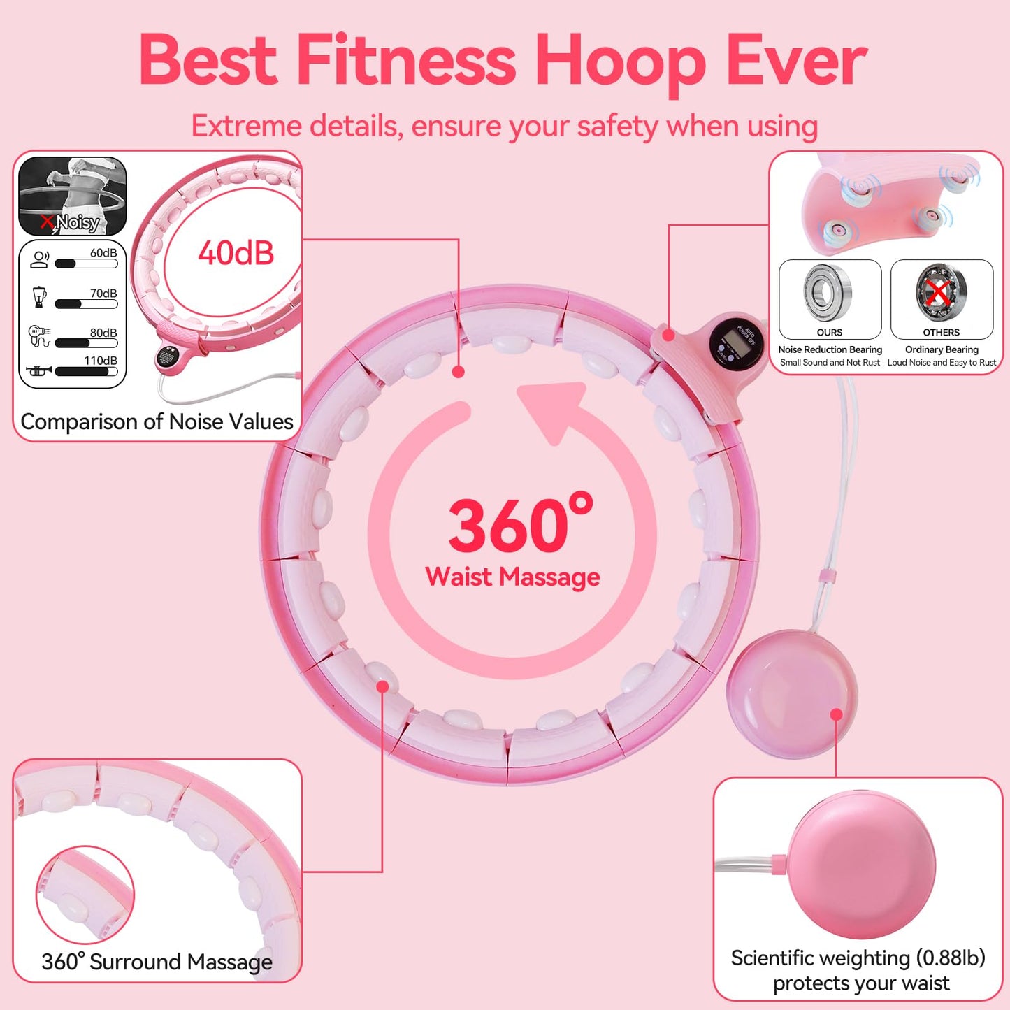 Humixx Infinity Hoop max-FS-Mini, Pink