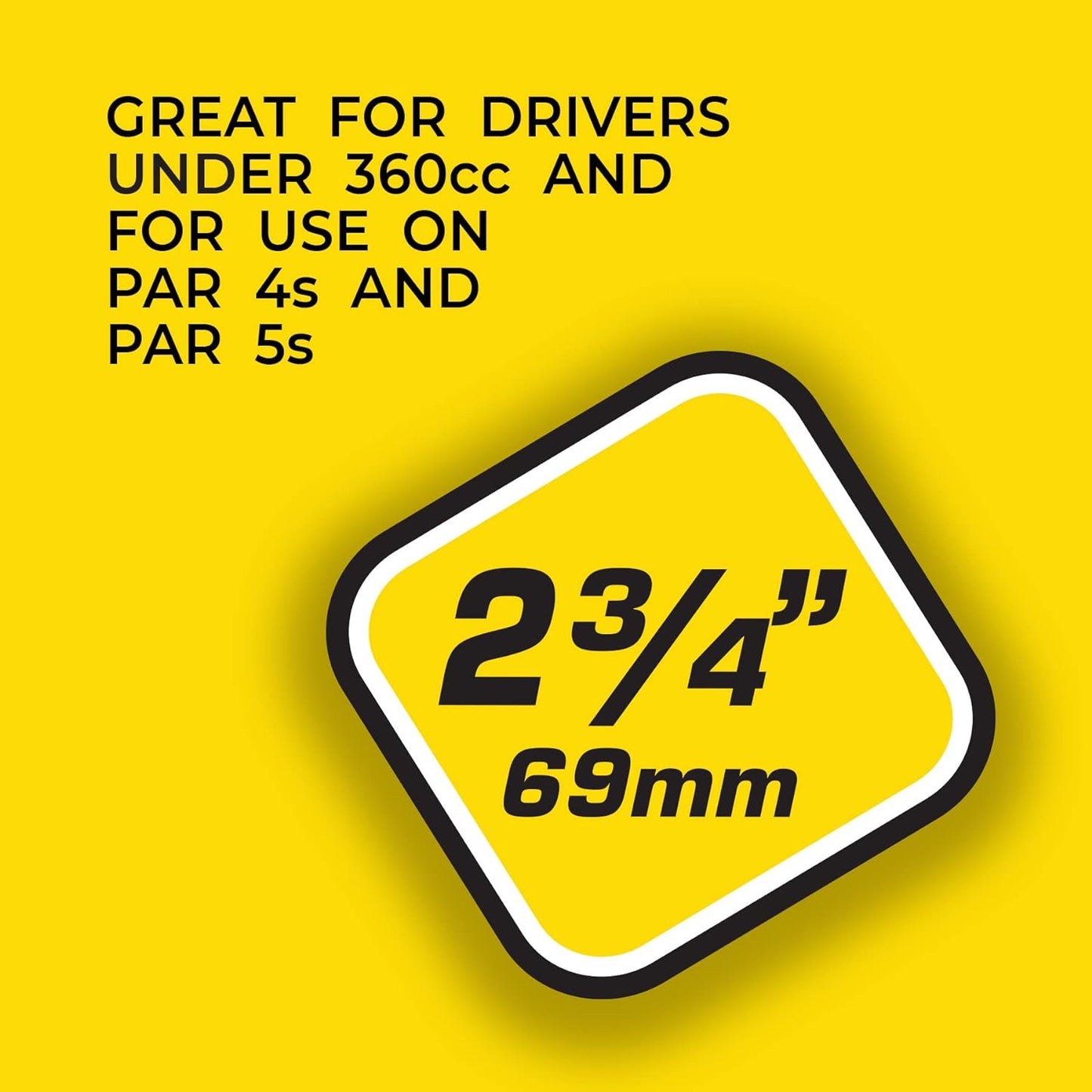 Pride Golf Tee - Performance Plastic Golf Tees for Consistent Play | 100 Count, 2-3/4 Inch, White