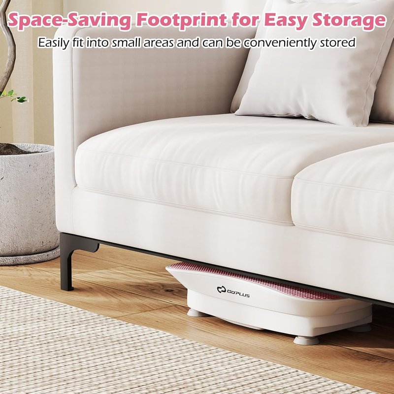 Vibration Plate Exercise Machine - Full Body Shake Board for Lymphatic Drainage | Remote & LED Display