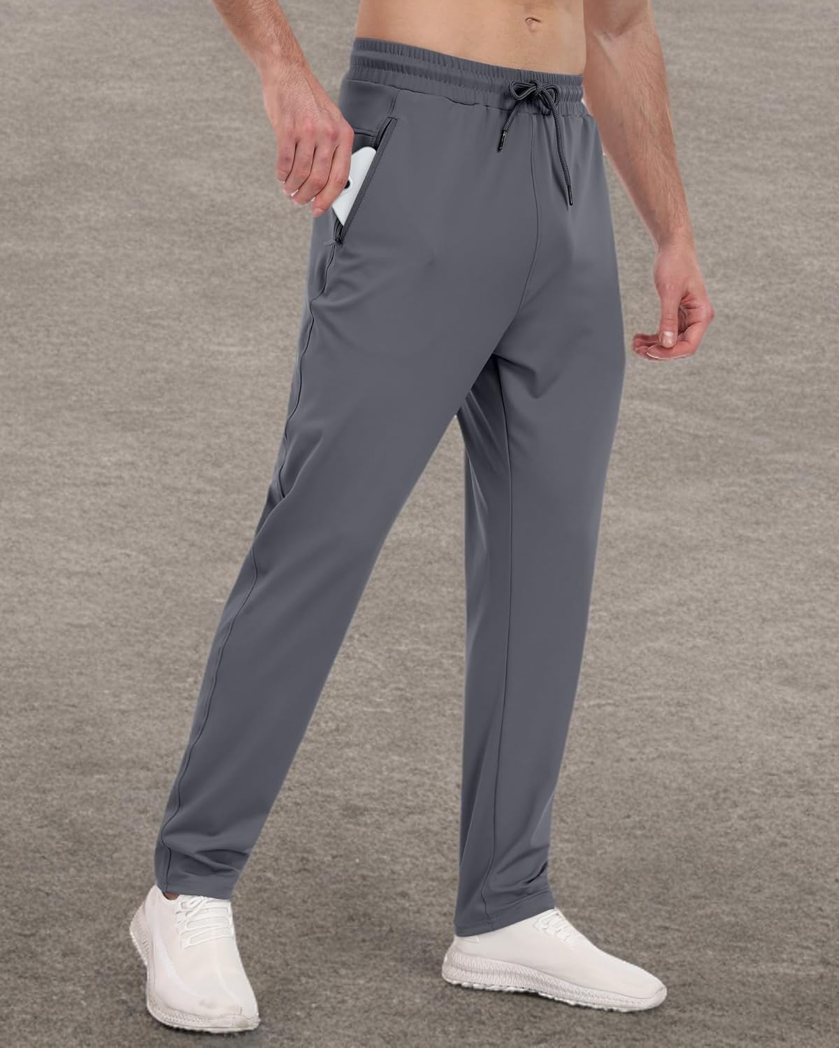 Men's Athletic Sweatpants - 3 Pack with Zipper Pockets | Comfortable Gym Joggers for Running & Workouts