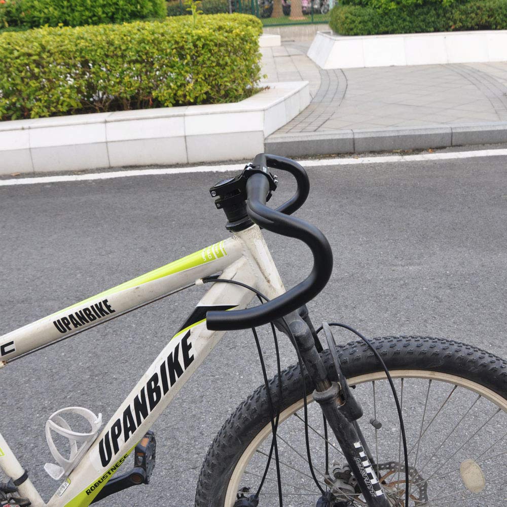 UPANBIKE Fixed Gear Bike Road Bicycle Drop Bar Bent Handlebar Aluminum Alloy 25.4mm 31.8mm