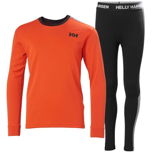 Helly-Hansen Unisex Kid's HH LIFA Active Set, 147 Cherry Tomato, 10