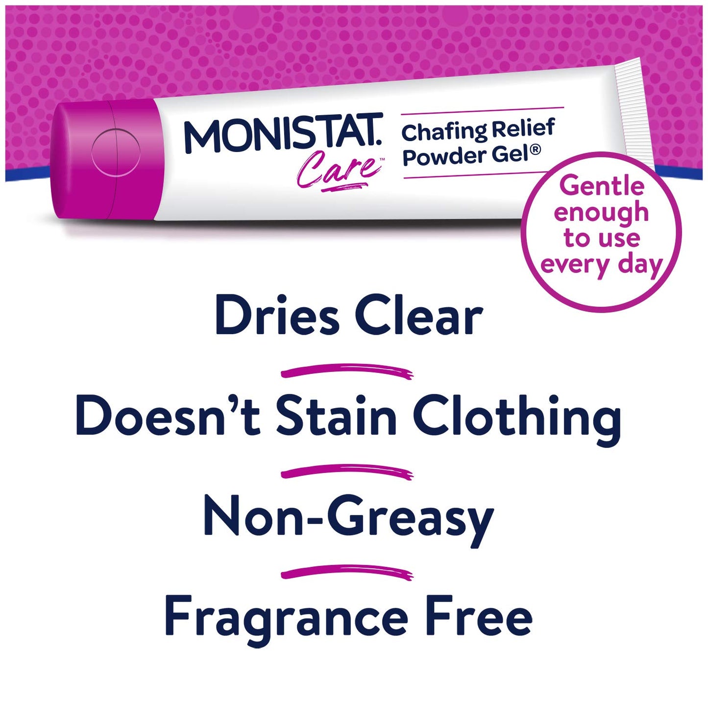 Monistat Care Chafing Relief Powder Gel, Anti-Chafe Protection (Pack of 4)