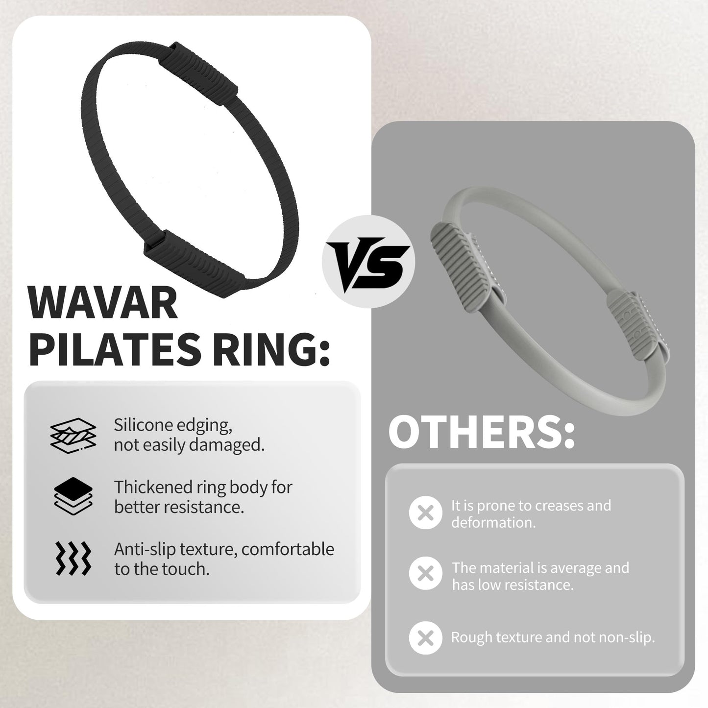 Wavar Pilates Essentials Kit for Women Pilates Equipment with 13.5" Magic Circle Mini Ball Resistance Band Premium Accessories Pilates Ring Set for Starter Workout at Home with Exercise Guide