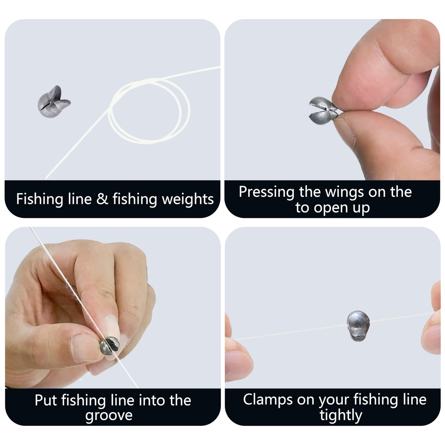 Fishing Weights Fishing Sinker, Saltwater Fishing Weights Sinkers for Saltwater Surf Fishing Gear Tackle Duckbill 200pcs