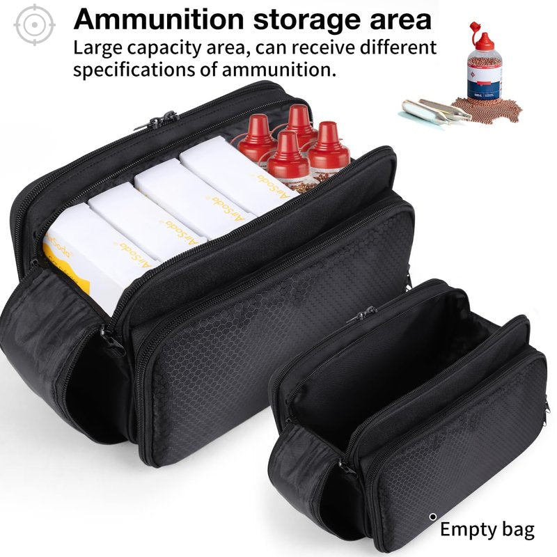 CO2 Cartridges Storage Case Compatible with Crosman, Umarexss, Air Gun Case Perfect for Air Guns CO2 Cartridges 4.5mm Coated BBs Storage and Transportation, Protective Storage Bag, Indoor Outdoor