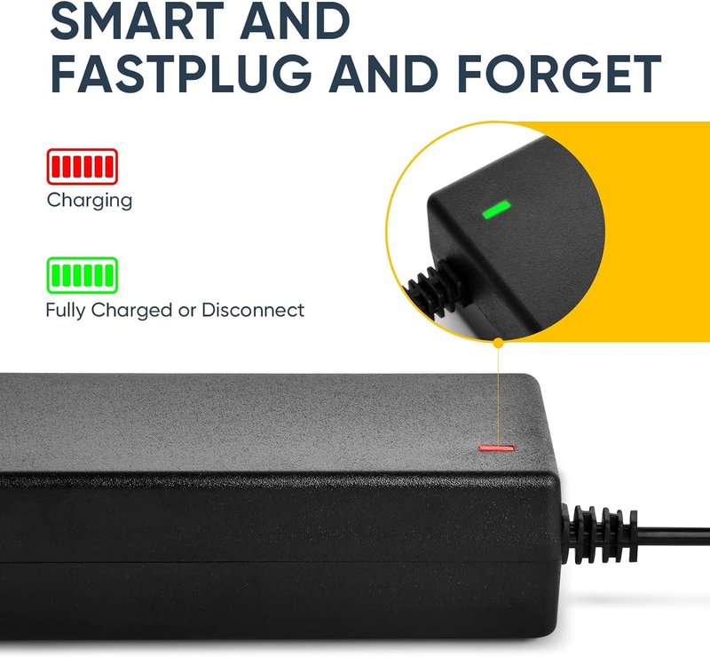 24V 2A Electric Scooter Charger, Suitable for Go Go Elite Traveler, Pride Mobility, Jazzy Electric Chair Battery, and Plus Ezip Mountain Trailz 3-pin XLP Connector