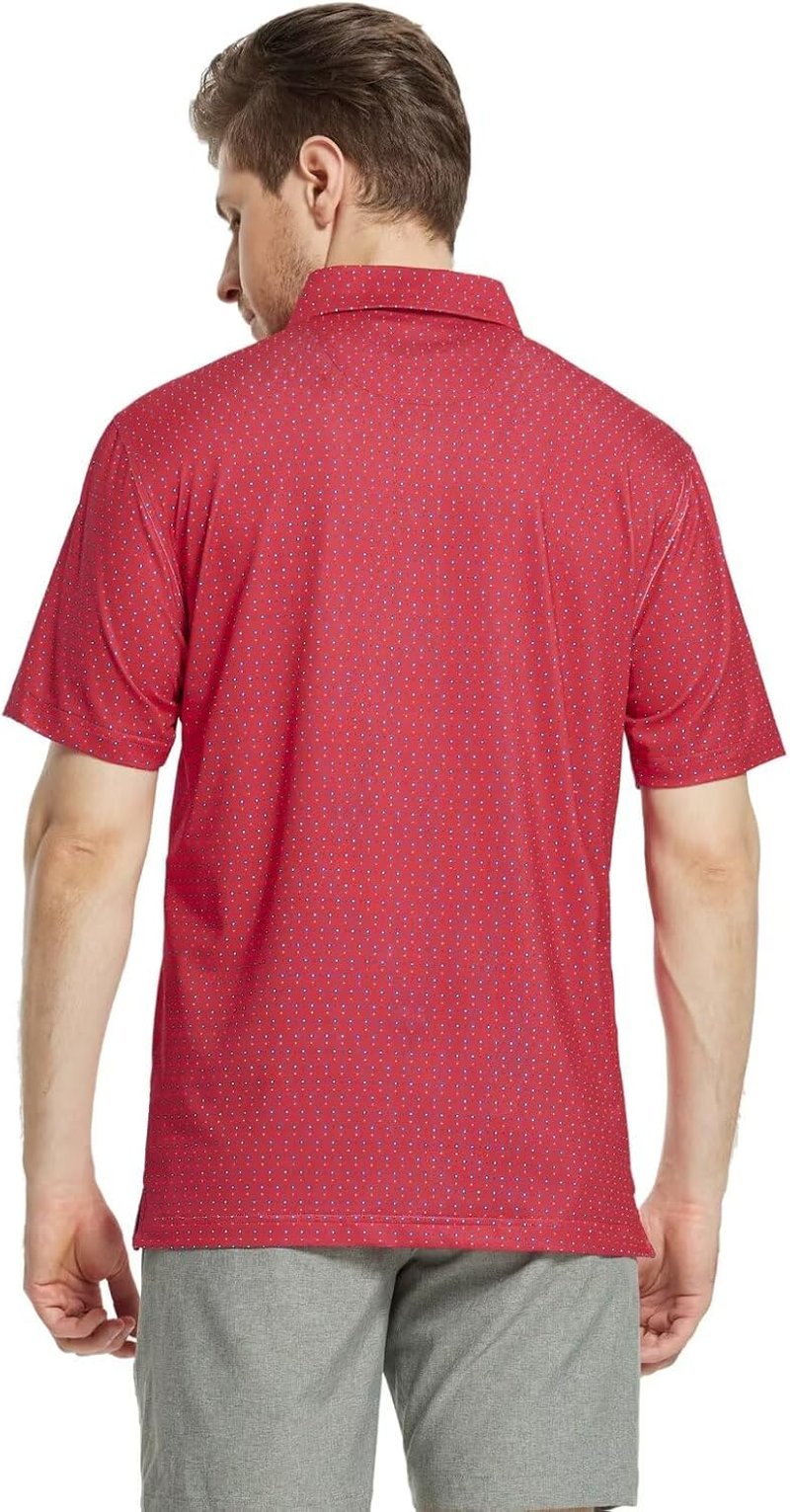 Men's Golf Shirt - Short Sleeve Moisture-Wicking Dry Fit Polo | Performance Patterns