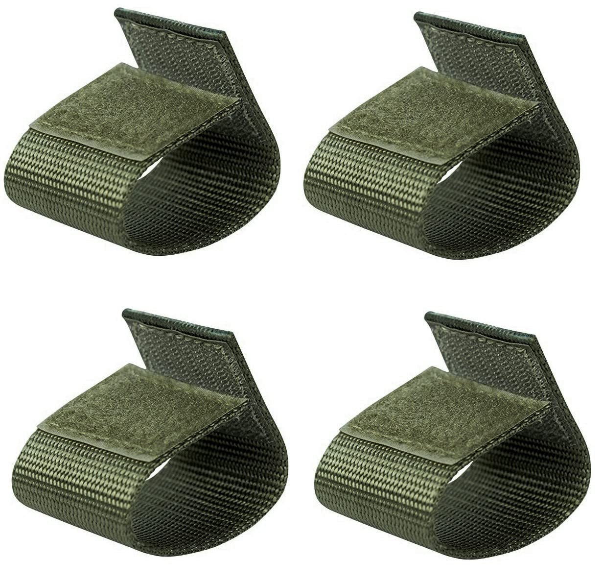 TACNEX Duty Belt Keepers w/Hook and Loop Closure for 2"-2.25" Wide Tactical Belt Accessories Nylon Loops for Police Security Law Enforcement 4 PCS