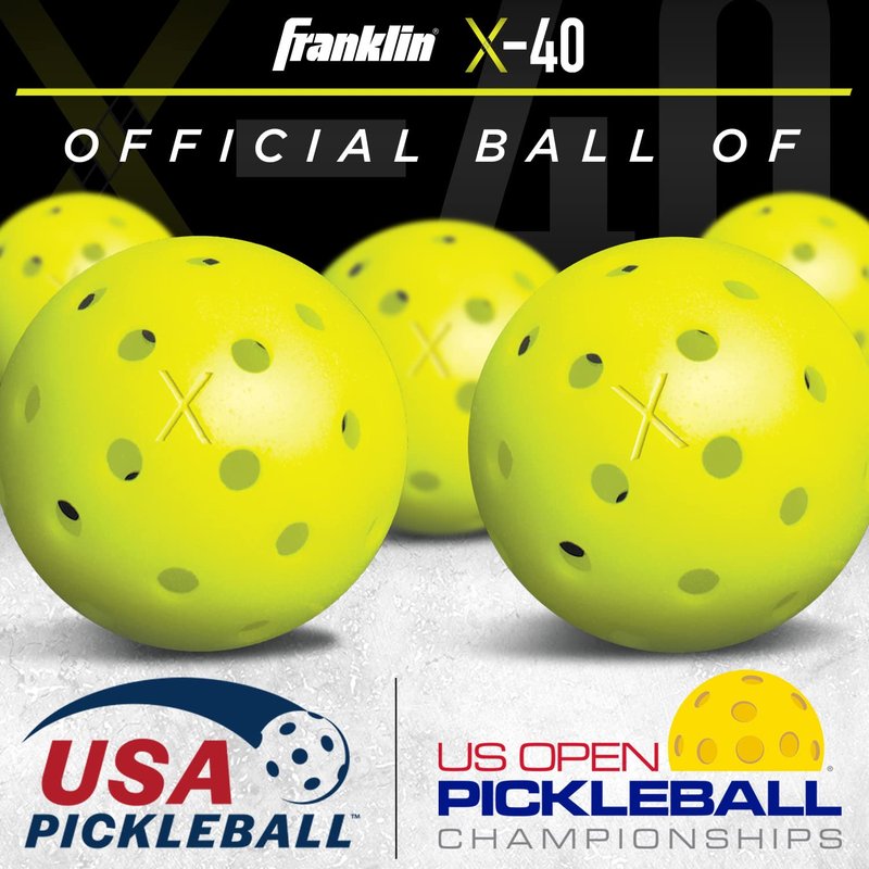 Franklin Sports Pickleball Paddle and Ball Set - 2 Player - Volt