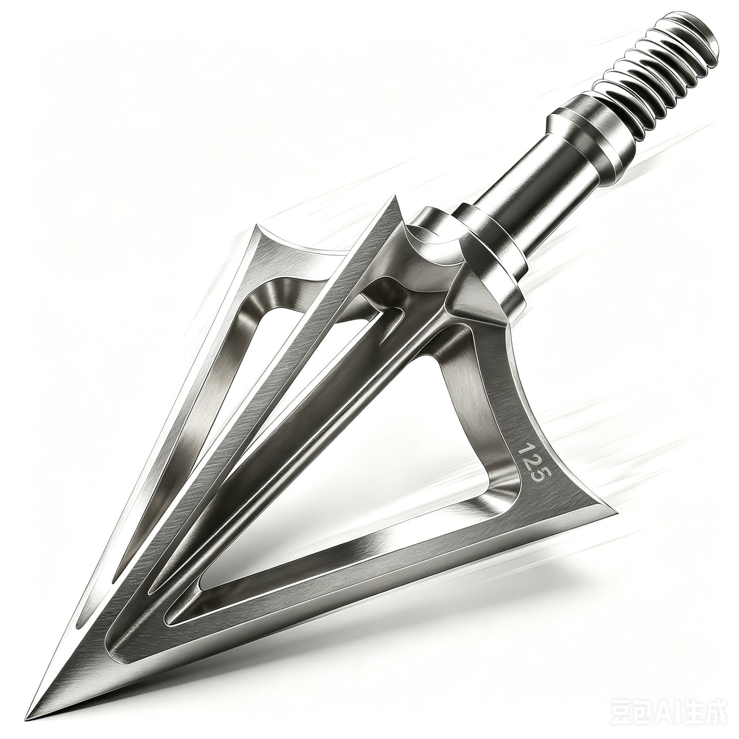 JIANZD 12pcs Hunting Archery Broadhead 125 Grain,420 Stainless Steel Fixed Blade Broadhead Arrow Tips Archery Arrowhead for Crossbow and Compound Bow