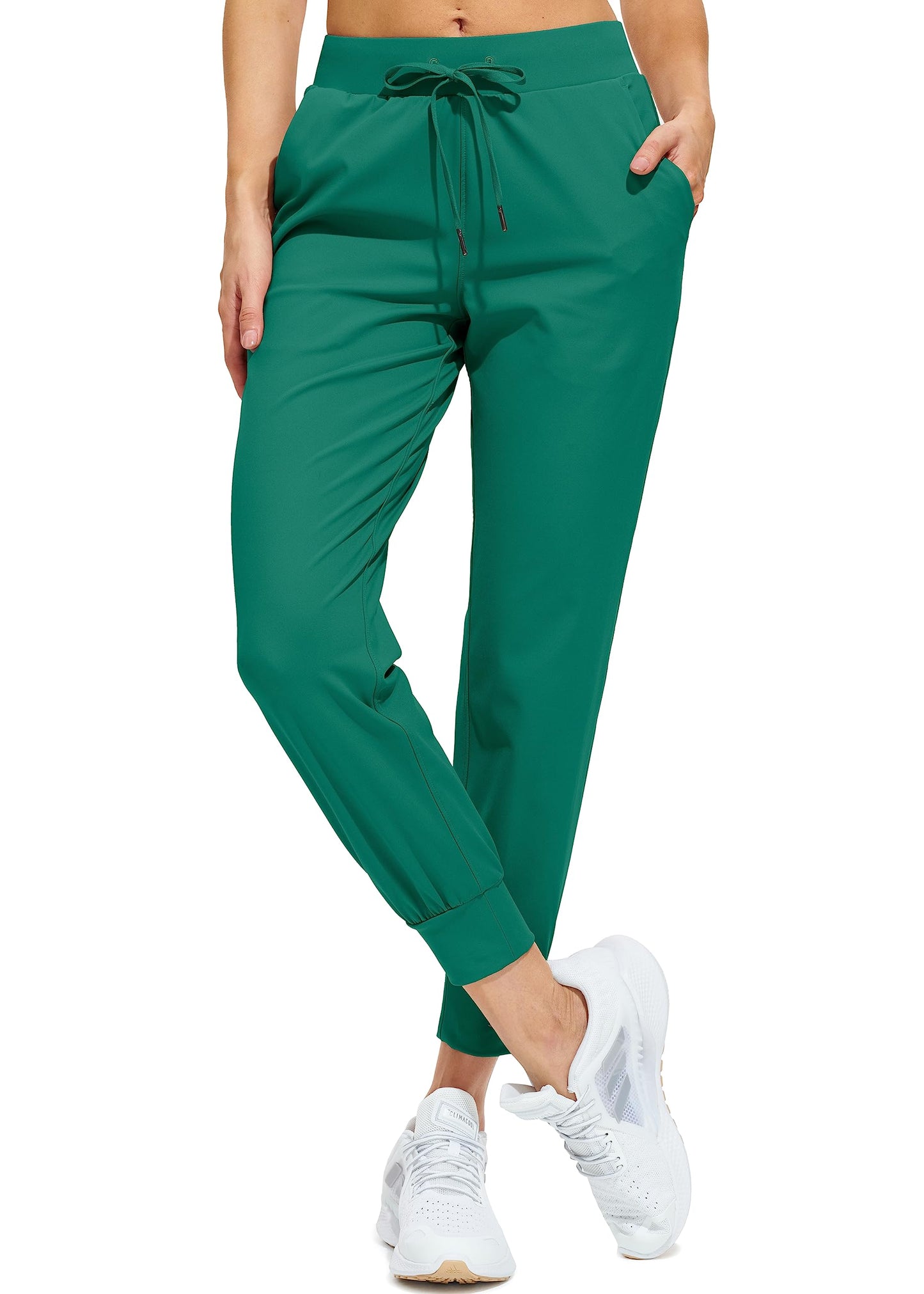 Libin Women's Joggers Pants Athletic Dance Sweatpants with Pockets Running Tapered Casual Pants for Workout,Lounge, Green XL