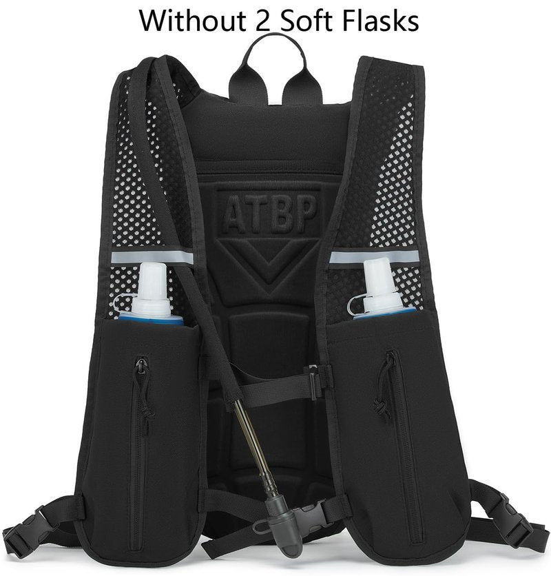 ATBP Running Hydration Vest Pack Tactical 3L Water Bladder Backpack Bag for Cycling Marathon Hiking Daypack Men & Women